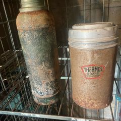 2 old military flasks