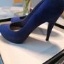 New Look Royal Blue Court Shoes Size 6 Image 4