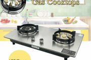 2 Burners Built-in Outdoor Camping Gas Stove Cooktop LPG Gas Stovetop