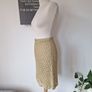 Vintage 1990s Y2K A-Wear gold crochet mini skirt S M boho Irish brand Image 5