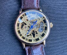 GOER skeleton dial automatic men's watch