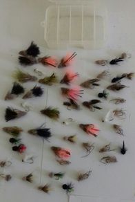 50 fishing flies reduced including postage