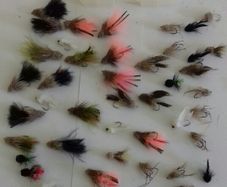 50 fishing flies reduced including postage