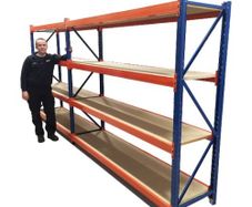 Long Span Racking 2000h X 2400w X 600d 500kg/shelf