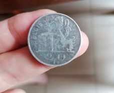 1949 Belgium Silver 20 Francs Coin