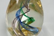 Reduced Fabulous vintage hand blown glass paperweight