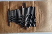 Lot of 32 USSR Metric Twist Drill Bits Set 2mm-6.7mm HSS R6M5 Jobber Taps NOS