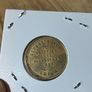 1859 Victorian Brass Token, Albert Smith, Egyptian Hall London Image 2