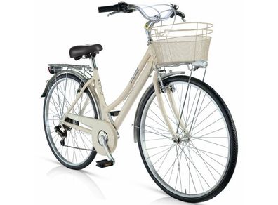 MBM Central Ladies Lightweight Aluminium City Bike Cream