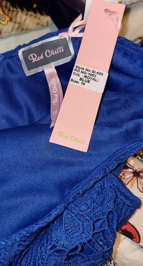 Oasis Lace Royal Blue Shift Dress