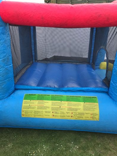 Happy Hop bouncy castle with slide NO ELECTRIC AIR BLOWER