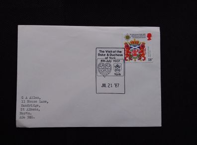 Great Britain : The Duke and Duchess of York : Commemorative Cover 1987
