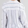 Crew Clothing Ladies Linen Stripe Shirt BNWT Postage Cost Included In Price Image 4