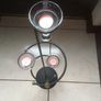 BRAND NEW Cast Iron Candle holder with 3 glass holders Image 6