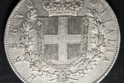 1876  Italy 5 Lire - Victor Emmanuel II Silver coin