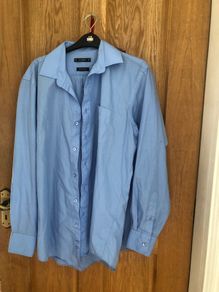 3 blue school shirts