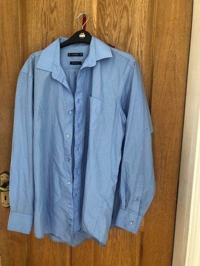 3 blue school shirts
