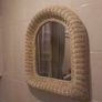 Wicker Wall Mirror and Mahogany colour wall mirror Image 6