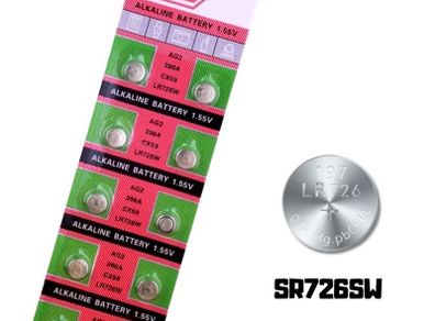 AG2 LR726 SR726SW 10PCS Button Cell Batteries