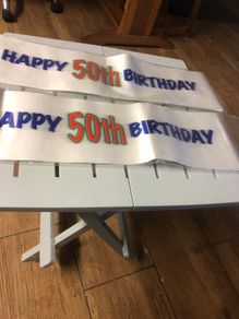 Birthday 50th Banners