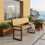 CHRONO Industrial Steel Bench Legs (Pair) | Modern Hourglass DIY Base Image 4