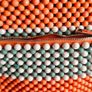 unusual vintage style orange beaded bag Image 5
