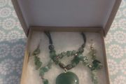 Necklace, earrings and bracelet set