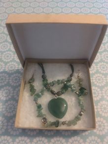 Necklace, earrings and bracelet set