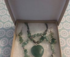 Necklace, earrings and bracelet set