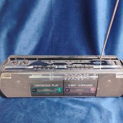 1988 sharp WQ-268 cassette radio player