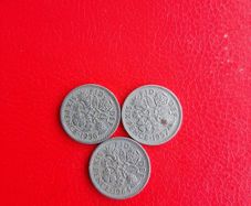 3 British Sixpence