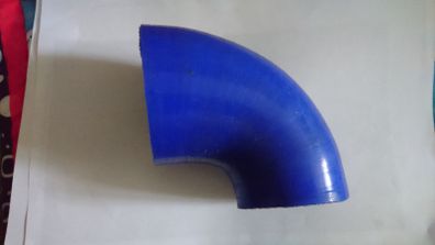 76mm to 57mm 90 Degree Reducer Coupler Blue