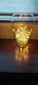 Clear glass vase