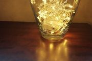 Clear glass vase