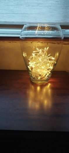 Clear glass vase