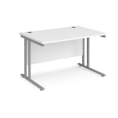 Maestro25 White Office desk 1200x800 Silver Frame Execellent Condition