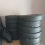 Ez curl bar and 90kg of weights Image 2