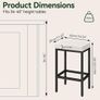 Bar Stools Set of 4 (66 cm) Image 2