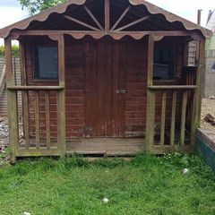 wooden shed