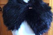 Ladies Ted Baker Black Faux Fur Shrug includes postage