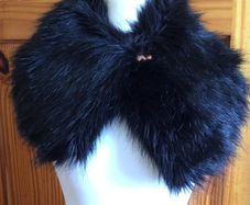 Ladies Ted Baker Black Faux Fur Shrug includes postage