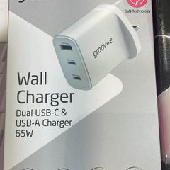 Dual USB-C & USB-A Charger 65W Phone Charger