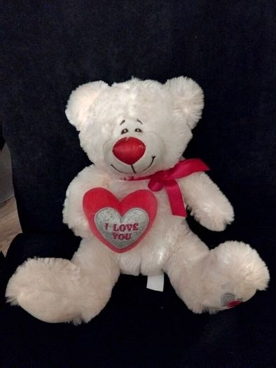 valentines heart teddy like new