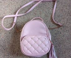 Small pink handbag