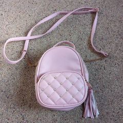 Small pink handbag