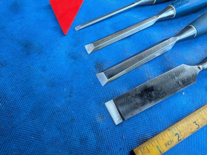 Four Stanley Chisels