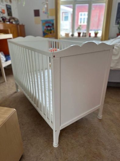 IKEA HENSVIK Baby Cot White 60x120 Good Condition