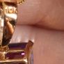 10 ct gold Natural  ametist and Natural  diamonds pendant & 9ct gold necklace Image 6