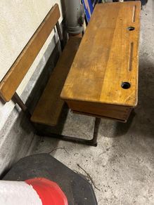 Old style school desks