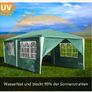 3 x 6 m Gazebo Party Tent  Marquee Garden Gazebo with 6 Side Panels for Wedding Party, Waterproof Garden Camping Image 3